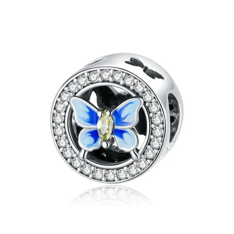Charm tipo Pandora Farfalla colorata - SCC1682 - Immagine del prodotto