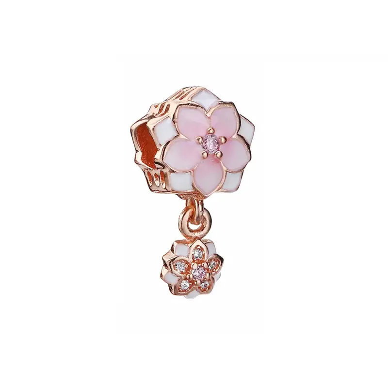 Charm Pendente Pandora Fioritura Della Magnolia Cerise Pallido 792077Pcza - Immagine del prodotto