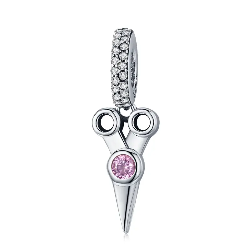 Charm Pendente tipo Pandora Forbici per parrucchieri piccole - SCC656 - Immagine del prodotto