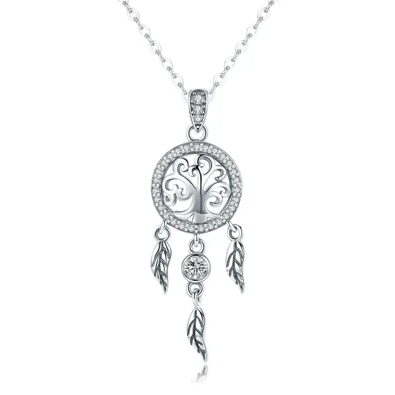 Collana tipo Pandora Acchiappasogni dell'albero della vita - SCN298 - Immagine del prodotto