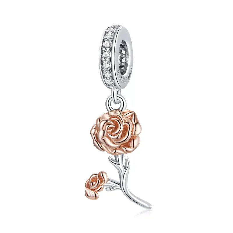 Charm Pendente tipo Pandora Garofano - BSC422 - Immagine del prodotto