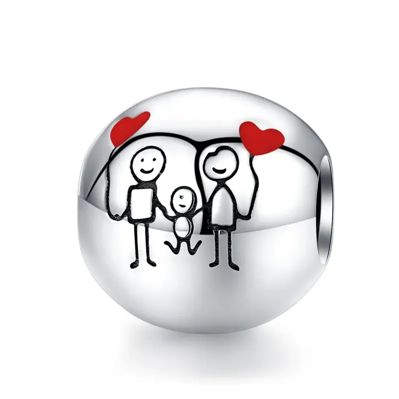 Charm tipo Pandora La mia famiglia - SCC1339 - Immagine del prodotto