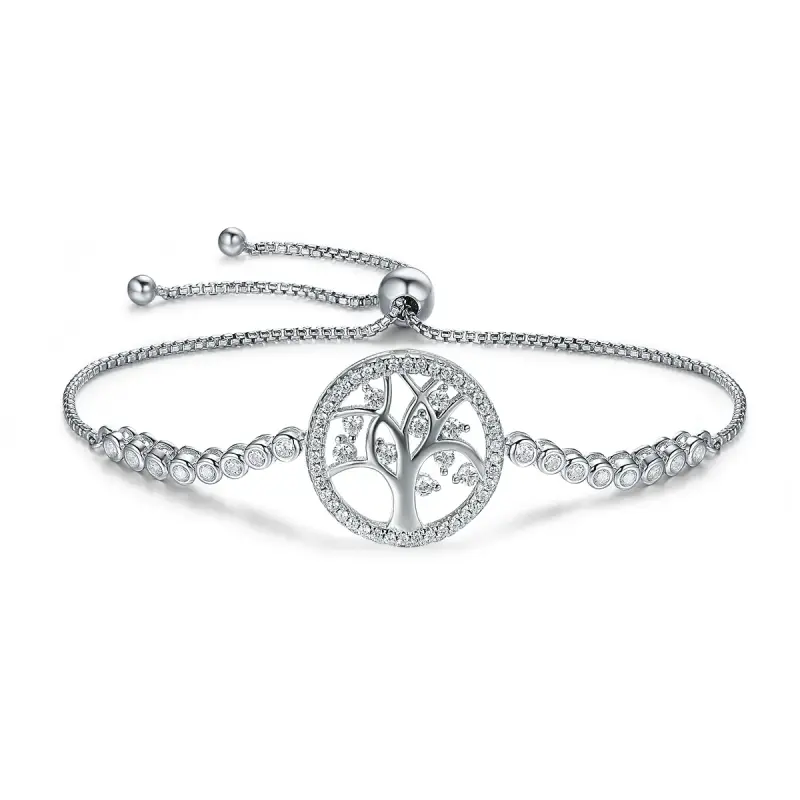 Bracciale tipo Pandora Albero della vita luminoso - SCB035 - Immagine del prodotto