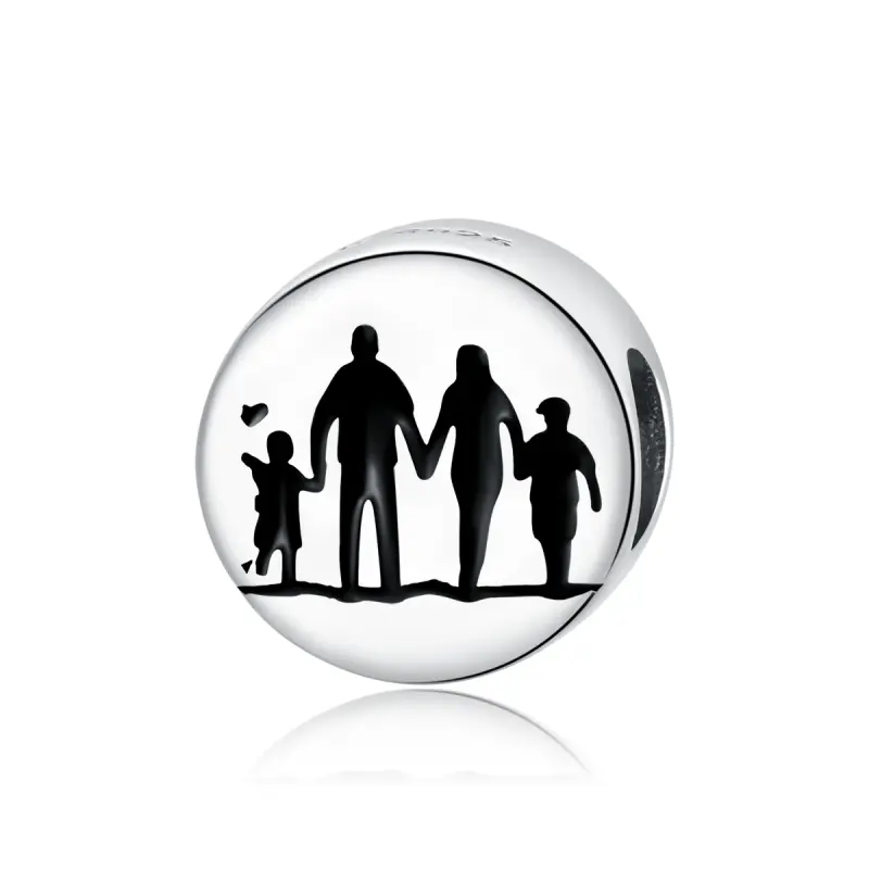 Charm tipo Pandora Calda famiglia - SCC1662 - Immagine del prodotto