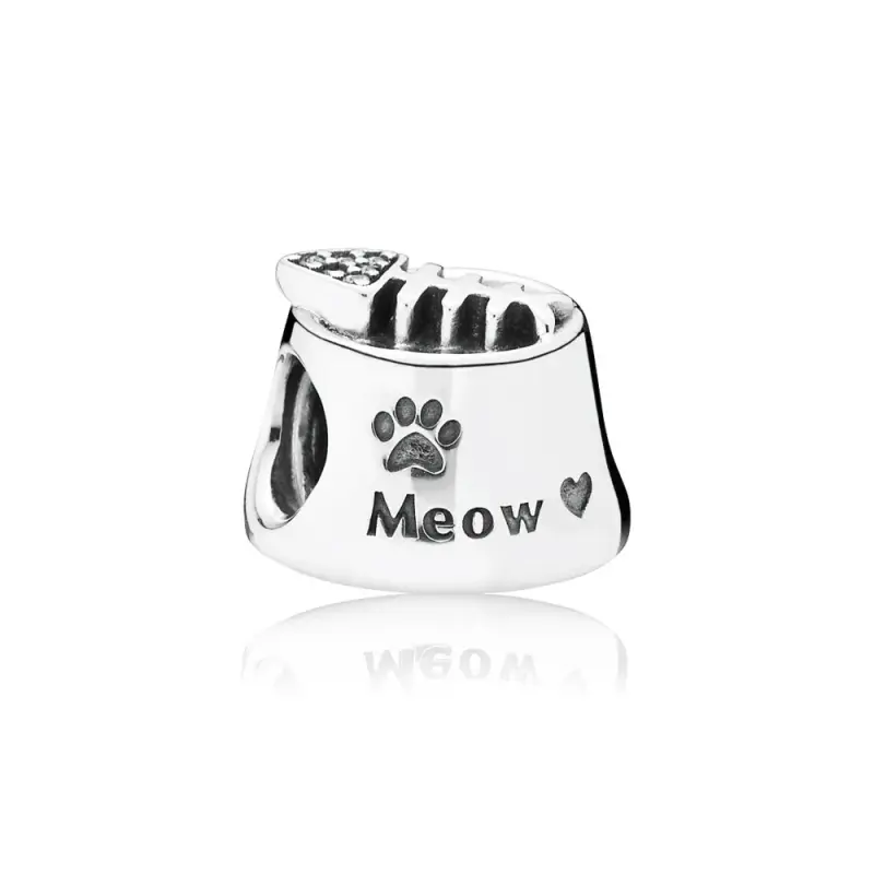 Charm Ciotola Gattino - 791716CZ - Charm | PANDORA - Immagine del prodotto