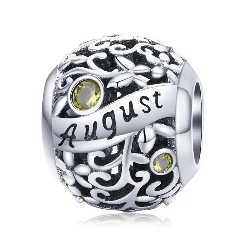 Charm tipo Pandora Agosto Peridot Birthstone - SCC1385-8 - Immagine del prodotto